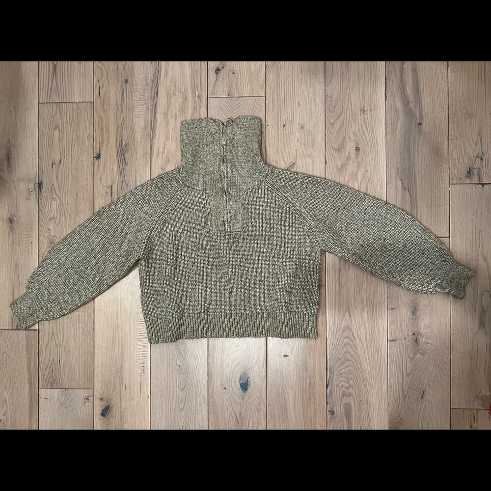 Pull & Bear Chunky Half Zip Sweater